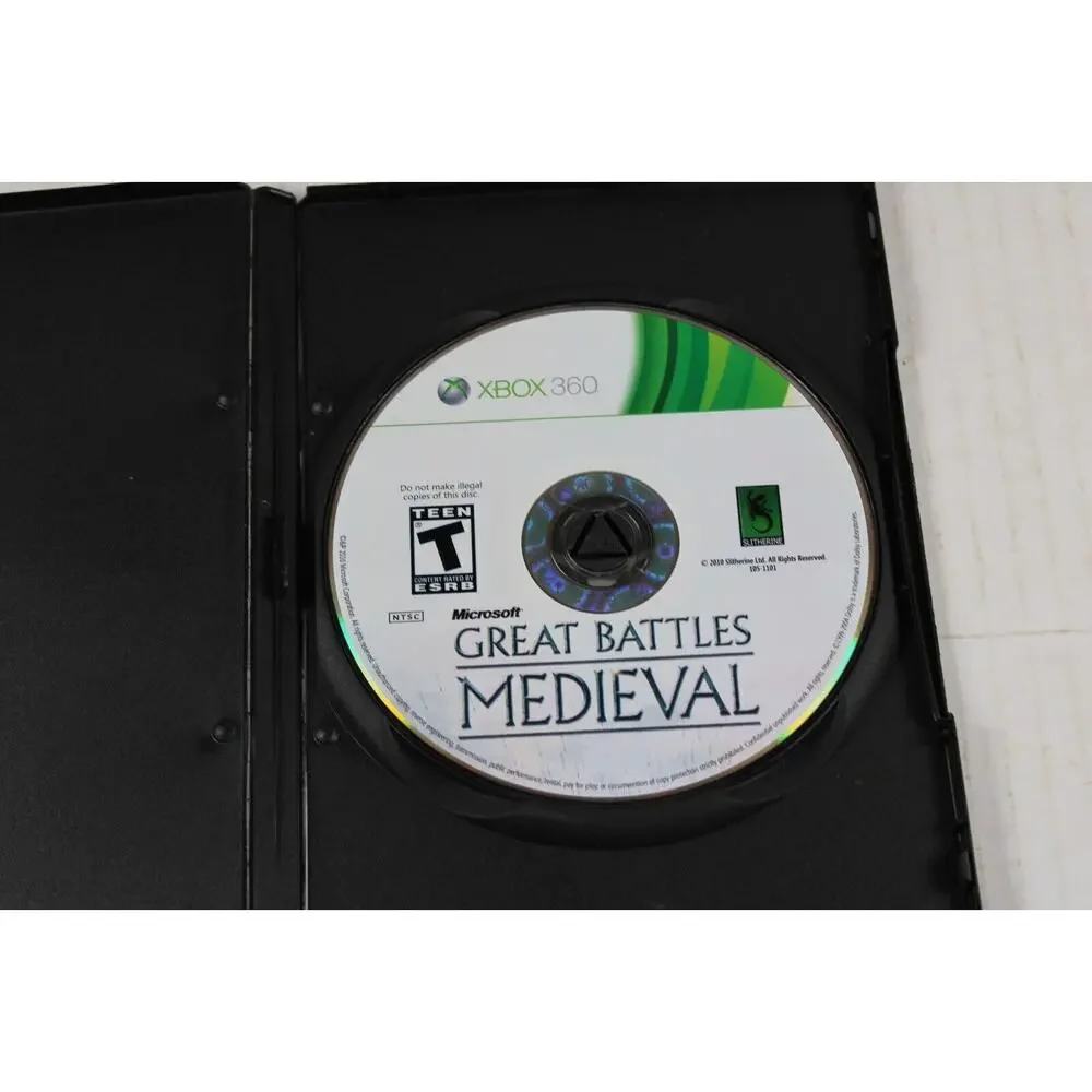 History Great Battles Medieval - Microsoft XBox 360 Authentic, game disc only